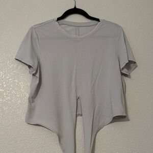 Lululemon wrap crop shirt